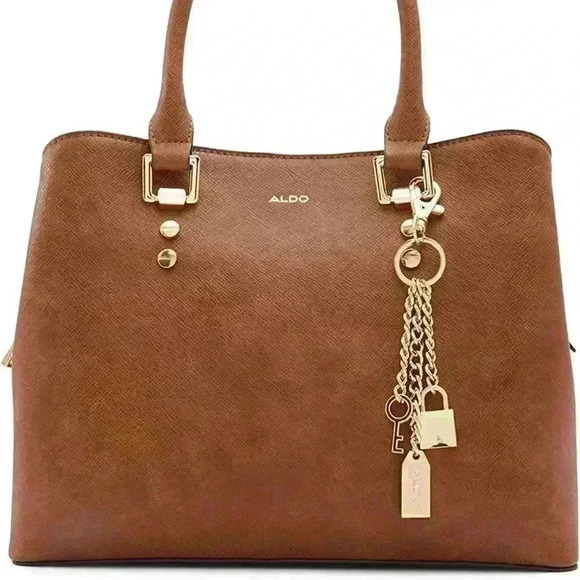 𝅺ALDO Womens Legoiri Tote Bag Meduim Brown - Picture 1 of 7